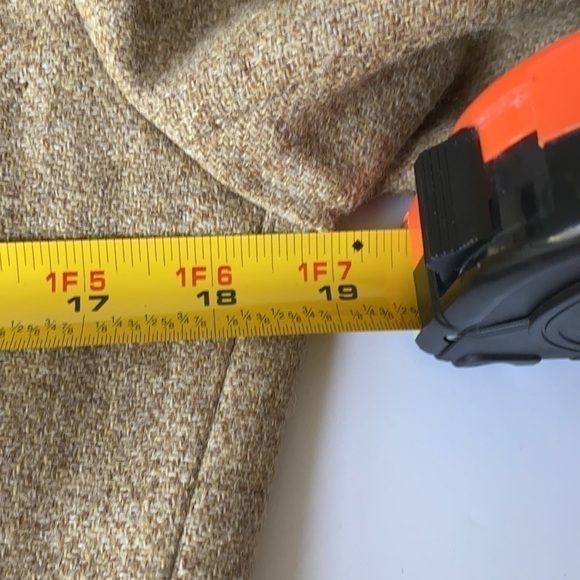 Ralph Lauren Tan Wool Blazer With Horse Buttons Size 10P - Picture 11 of 13